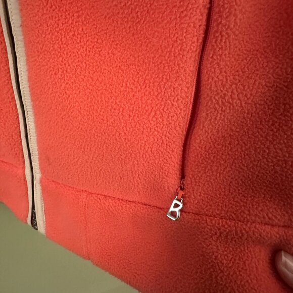 Bogner Fleece Jacket Size 8 Womens Full Zip Signature‎ B Pockets Gorpcore Orange - Picture 4 of 9
